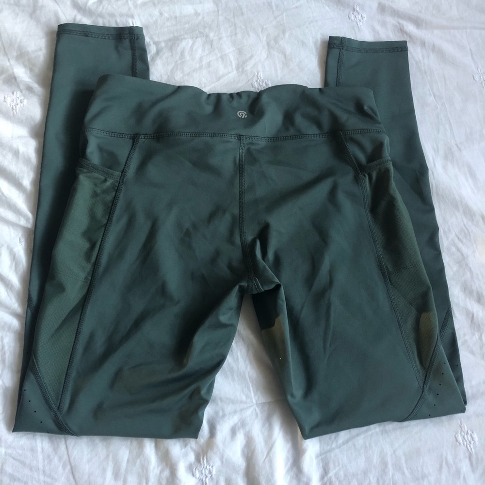 Green champion leggings